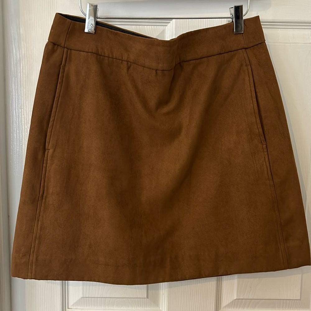JCrew Suede Mini Skirt with Pockets size 10